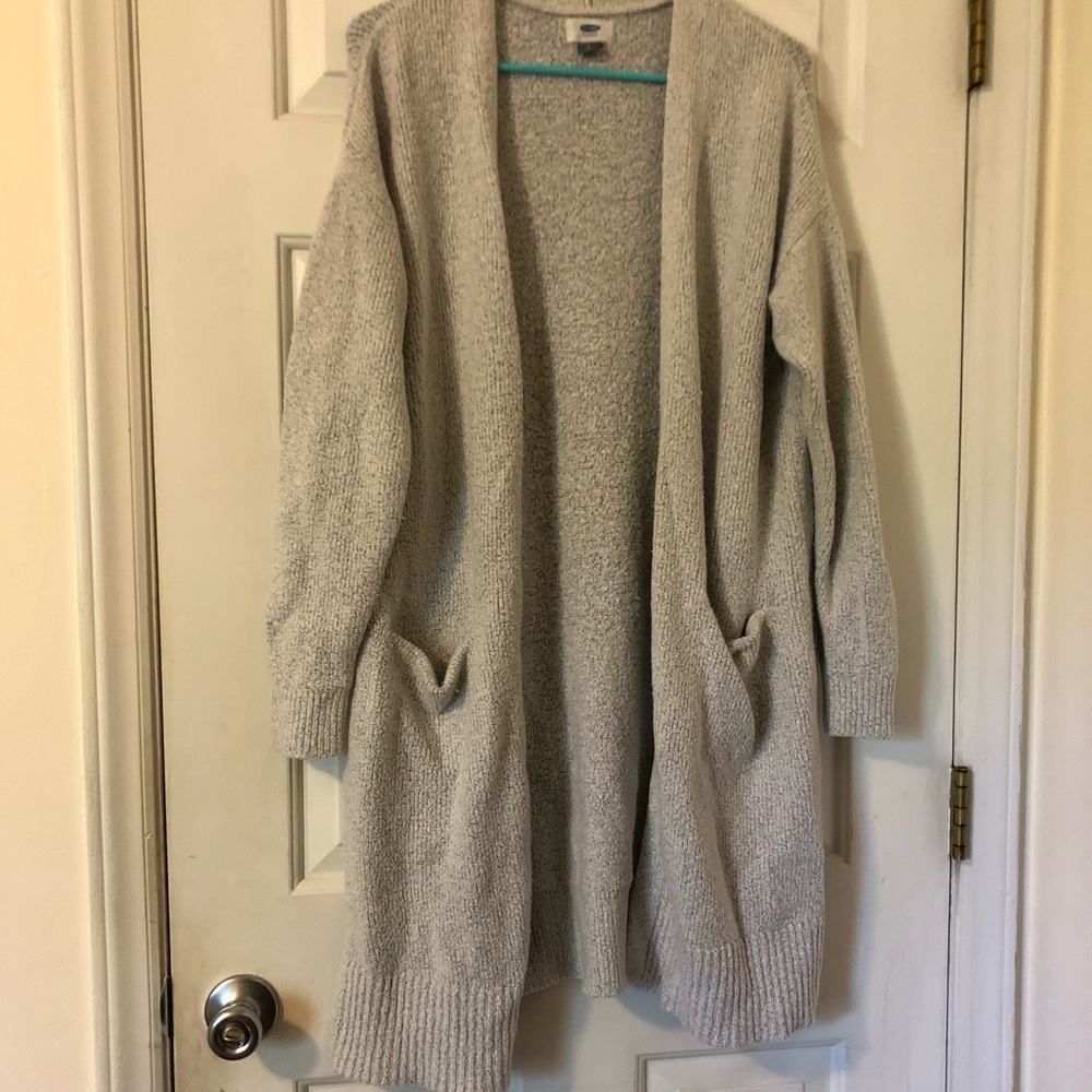 Long old navy cardigan size large